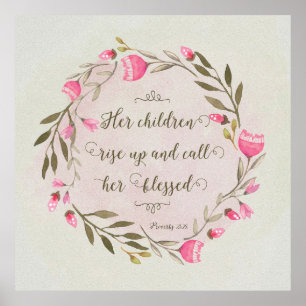 Her Children Rise Up & Call Her Blessed Poster