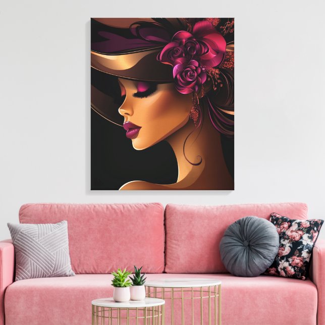 HER CROWN #11 CANVAS PRINT (Insitu(LivingRoom))