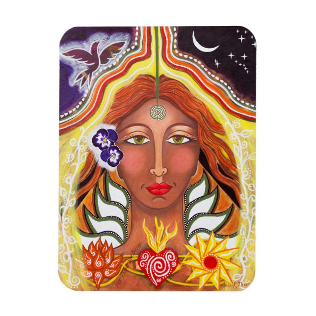 "Her Ember Now Blazes" Magnet (Vertical)