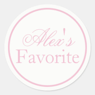 Her Favourite Bride Wedding Sticker Blush Pink