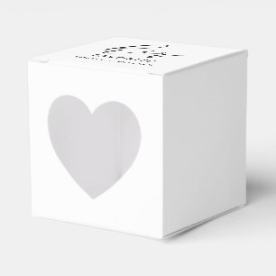 Her Favourite Custom Elegant Monochrome Wedding Favour Box