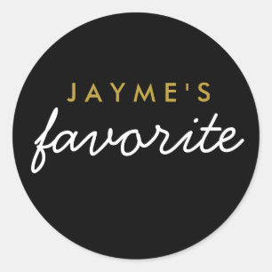 "Her" Favourite Snack Classic Round Sticker