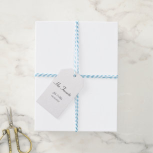 her favourite wedding favour  gift tags