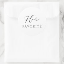 Her Favourite Wedding Favour Script Calligraphy 
