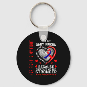 Her Fight Baby Cousin Chd Awareness Heart Disease Key Ring