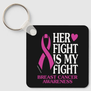 Her Fight...Breast Cancer Key Ring