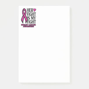Her Fight...Breast Cancer Post-it Notes