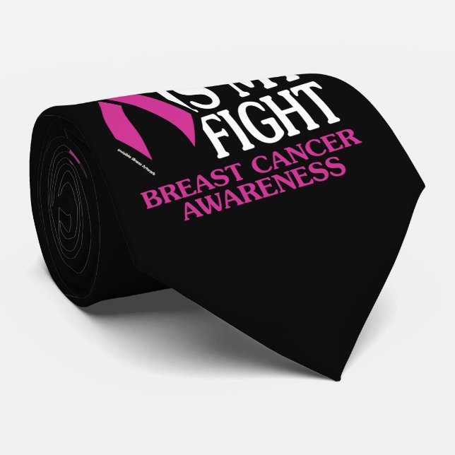 Her Fight...Breast Cancer Tie (Rolled)