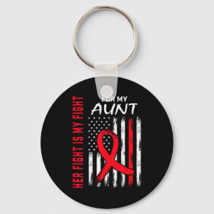 Her Fight Is My Fight Aunt Heart Disease Awareness Key Ring