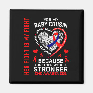 Her Fight Is My Fight Baby Cousin Warrior Heart Di Magnet