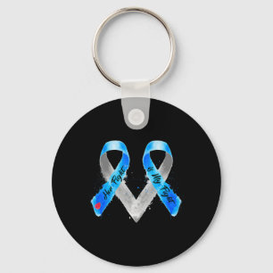 Her Fight Is My Fight Blue Ribbon Type 1 Diabetes  Key Ring