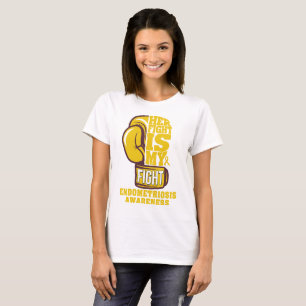 Her Fight is My Fight Boxing Glove Endometriosis T-Shirt