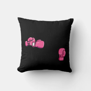 Her Fight Is My Fight Boxing Gloves Breast Cancer Cushion