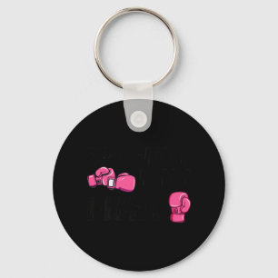 Her Fight Is My Fight Boxing Gloves Breast Cancer  Key Ring