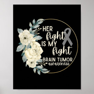 Her Fight Is My Fight Brain Tumour Awareness Poster