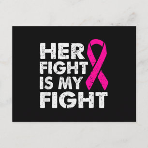 Her Fight is My Fight Breast Cancer Awareness Surv Enclosure Card