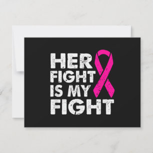 Her Fight is My Fight Breast Cancer Awareness Surv Save The Date