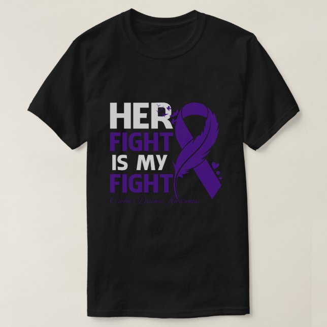 Her Fight Is My Fight CROHN'S DISEASE AWARENESS Fe T-Shirt (Design Front)