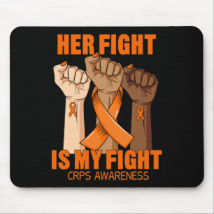 Her Fight Is My Fight Crps Awareness Rsd Orange Ri Mouse Mat
