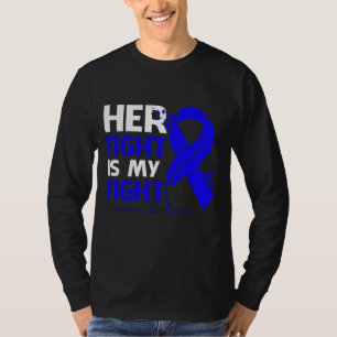 Her Fight Is My Fight DIABETES AWARENESS Feather T-Shirt