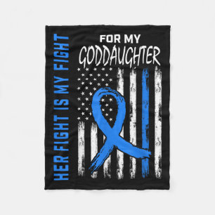 Her Fight Is My Fight Diabetes Awareness Shirt God Fleece Blanket