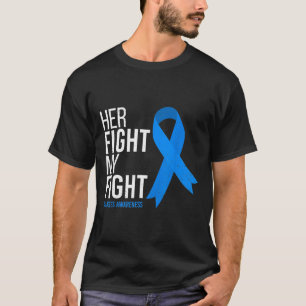 Her Fight is My Fight Diabetes Awareness Vintage T-Shirt
