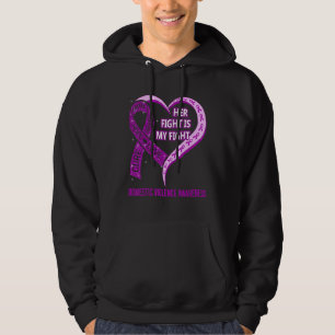 Her Fight Is My Fight Domestic Violence Awareness Hoodie