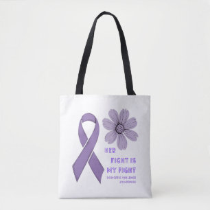 Her Fight Is My Fight Domestic Violence Awareness Tote Bag