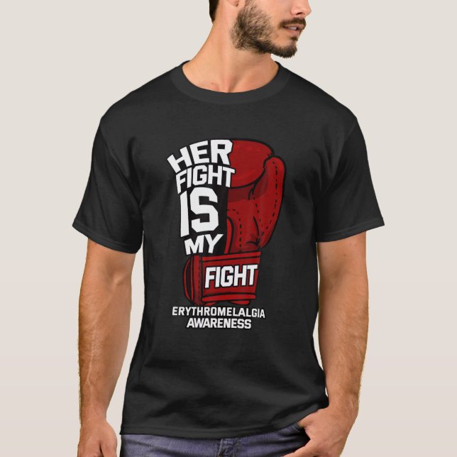 Her Fight Is My Fight Erythromelalgia Mitchell's D T-Shirt (Front)
