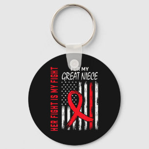 Her Fight Is My Fight Great Niece Heart Disease Aw Key Ring