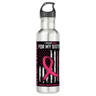 Her Fight Is My Fight I Wear Pink Sister Breast Ca 710 Ml Water Bottle