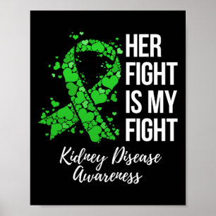 Her Fight Is My Fight Kidney Disease Awareness Poster