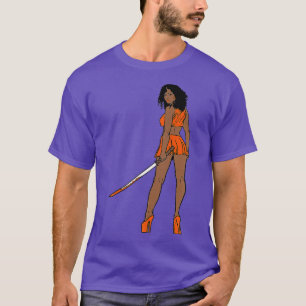 Her Fight Is My Fight Leukemia Melanin Warrior Awa T-Shirt