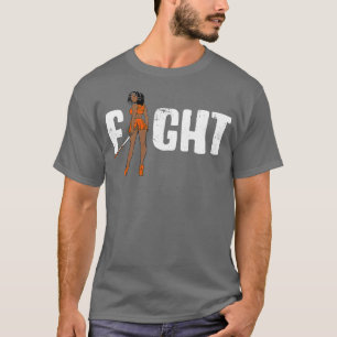 Her Fight Is My Fight Leukemia Melanin Warrior Awa T-Shirt
