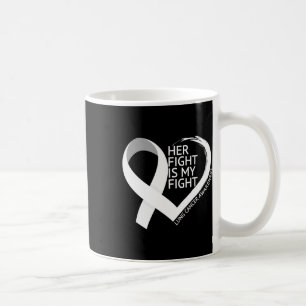 Her Fight Is My Fight Lung Cancer Awareness Month  Coffee Mug