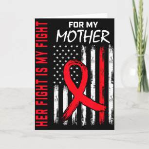 Her Fight Is My Fight Mother Mom Heart Disease Awa Card