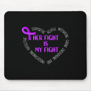 Her Fight Is My Fight Pancreatic Cancer Awareness  Mouse Mat