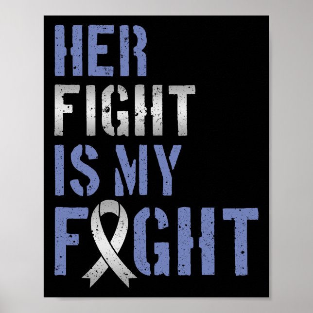Her Fight Is My Fight  Parkinsons Awareness Month Poster (Front)