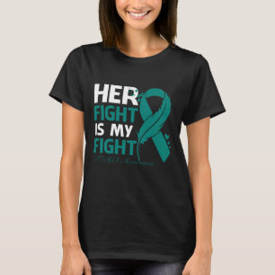 Her Fight Is My Fight PTSD AWARENESS Feather T-Shirt