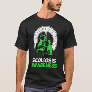 Her Fight Is My Fight Scoliosis Green Ribbon Scoli T-Shirt