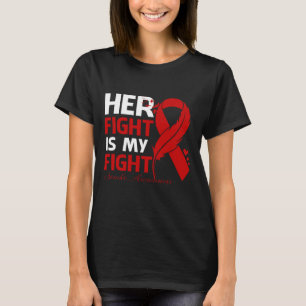 Her Fight Is My Fight STROKE AWARENESS Feather T-Shirt