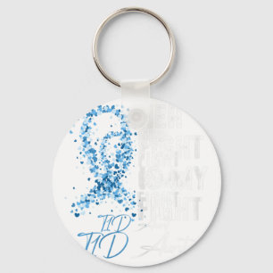 Her Fight Is My Fight T1D Aunt Type 1 Diabetes Awa Key Ring