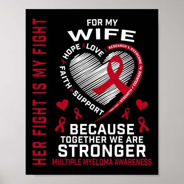 Her Fight Is My Fight Wife Multiple Myeloma Awaren Poster (Front)