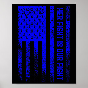 Her Fight Is Our Fight Alopecia Areata Awareness Poster