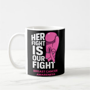 Her Fight Is Our Fight – Breast Cancer Awareness Coffee Mug