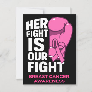 Her Fight Is Our Fight – Breast Cancer Awareness Postcard
