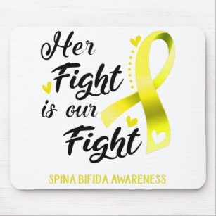 Her Fight is our Fight Spina Bifida Awareness Mouse Mat