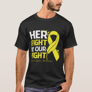 Her Fight Is Our My Fight BONE CANCER AWARENESS Ri T-Shirt