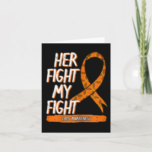 Her Fight My Fight Crps Awareness Ribbon For Men W Card