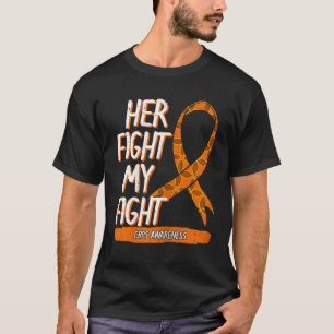 Her Fight My Fight Crps Awareness Ribbon For Men W T-Shirt